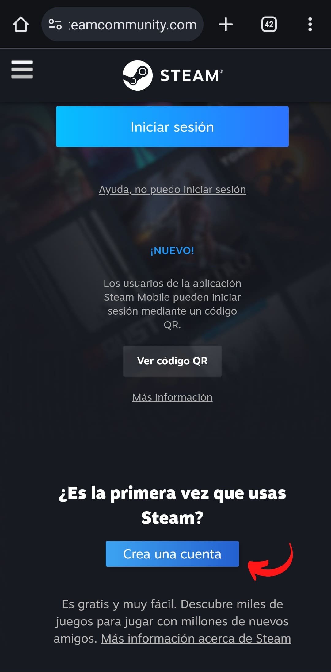 como hacer una cuenta en steam