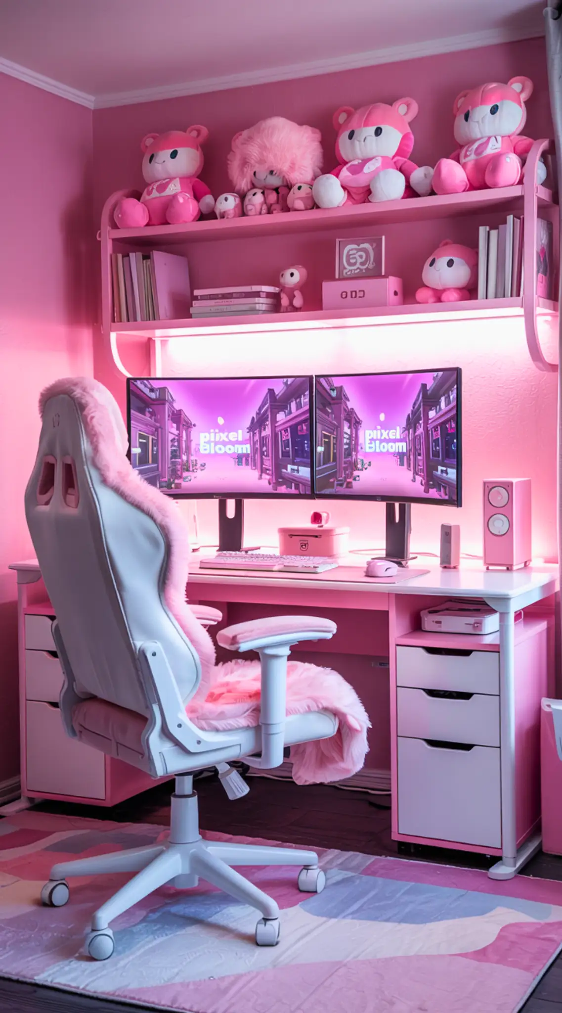 α
10 Kawaii Ideas for Gaming Setup Every Girl Will Love 4 set up a gaming room
